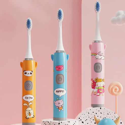 Children's Cartoon Electric Toothbrush for Kids | Soft Bristle Rechargeable Toothbrush