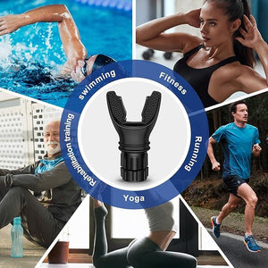 Portable lung exerciser for athletes and fitness